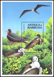 Antigua & Barbuda 1994  Weltweiter Naturschutz WWF: Fregattvogel