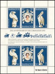 Barbados 1978  25. Jahrestag der Krönung von Königin Elisabeth II.