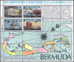 Bermuda-Inseln 1975  200 Jahrestag der Pulververschwörung von St. George