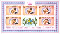 Dominica 1973  Hochzeit von Prinzessin Anne und Mark Phillips