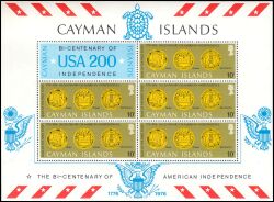 Kaiman-Inseln 1976  200 Jahre Unabhängigkeit der Vereinigten Staaten von Amerika