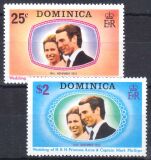 Dominica 1973  Hochzeit von Prinzessin Anne und Mark...