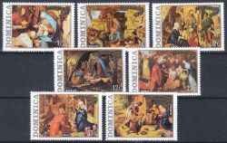 Dominica 1973  Weihnachten: Religiöse Gemälde