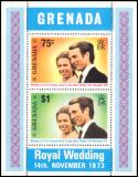 Grenada 1973  Hochzeit von Prinzessin Anne und Mark Phillips