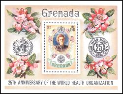 Grenada 1973  25 Jahre Weltgesundheitsorganisation (WHO)