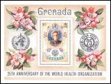 Grenada 1973  25 Jahre Weltgesundheitsorganisation (WHO)