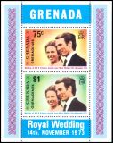 Grenada-Grenadinen 1973  Hochzeit von Prinzessin Anne und...