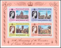 Montserrat 1978  25. Jahrestag der Krönung von Königin Elisabeth II.