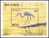 Nevis 1991  Vögel: Silberreiher