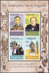 St. Christopher 1974  100. Geburtstag von Winston Spencer Churchill