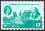 St. Lucia 1964  400. Geburtstag von William Shakespeare