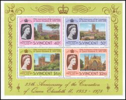 St. Vincent Grenadinen 1978  25. Jahrestag der Krönung von Königin Elisabeth II.