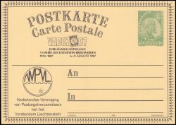 1987  Fürst Johann II. mit Zudruck