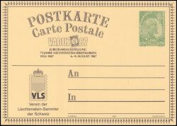 1987  Fürst Johann II. mit Zudruck
