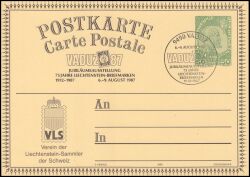 1987  Fürst Johann II. mit Zudruck