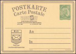 1987  Fürst Johann II. mit Zudruck