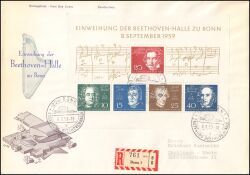 1959  Einweihung der Beethhovenhalle in Bonn