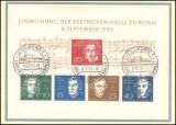 1959  Einweihung der Beethhovenhalle in Bonn