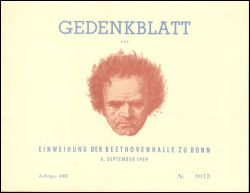 1959  Einweihung der Beethhovenhalle in Bonn