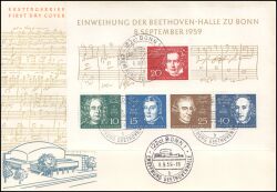 1959  Einweihung der Beethhovenhalle in Bonn
