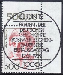 1989  Freimarke: Frauen der deutschen Geschichte