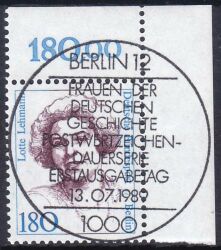 1989  Freimarke: Frauen der deutschen Geschichte