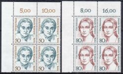 1986  Freimarken: Frauen der deutschen Geschichte