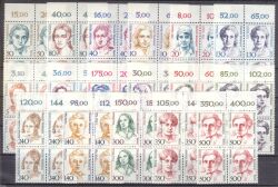 1986/89  Freimarken: Frauen der deutschen Geschichte - kompl.