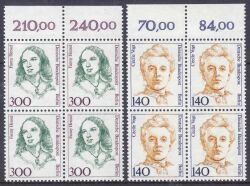 1989  Freimarken: Frauen der deutschen Geschichte