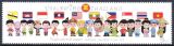 Thailand 2013  Kindertag: Trachten der Mitglieder der ASEAN