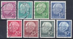 1954  Freimarken: Theodor Heuss - lumogen