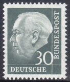1956  Freimarke: Bundespräsident Theodor Heuss