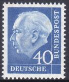 1956  Freimarke: Bundespräsident Theodor Heuss