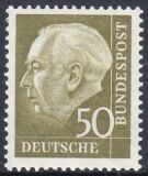 1956  Freimarke: Bundespräsident Theodor Heuss