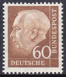 1956  Freimarke: Bundespräsident Theodor Heuss
