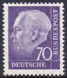 1956  Freimarke: Bundespräsident Theodor Heuss