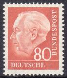 1956  Freimarke: Bundespräsident Theodor Heuss
