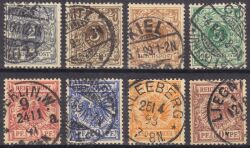 1889  Freimarken: Wertziffer und Krone