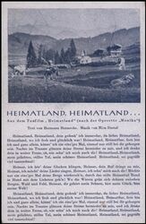 Heikatland , Heimatland . . .