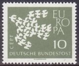 1961  Europa mit Plattenfehler