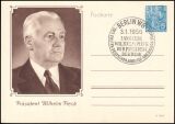 1956  Sonderpostkarte - 80. Geburtstag von Wilhelm Pieck